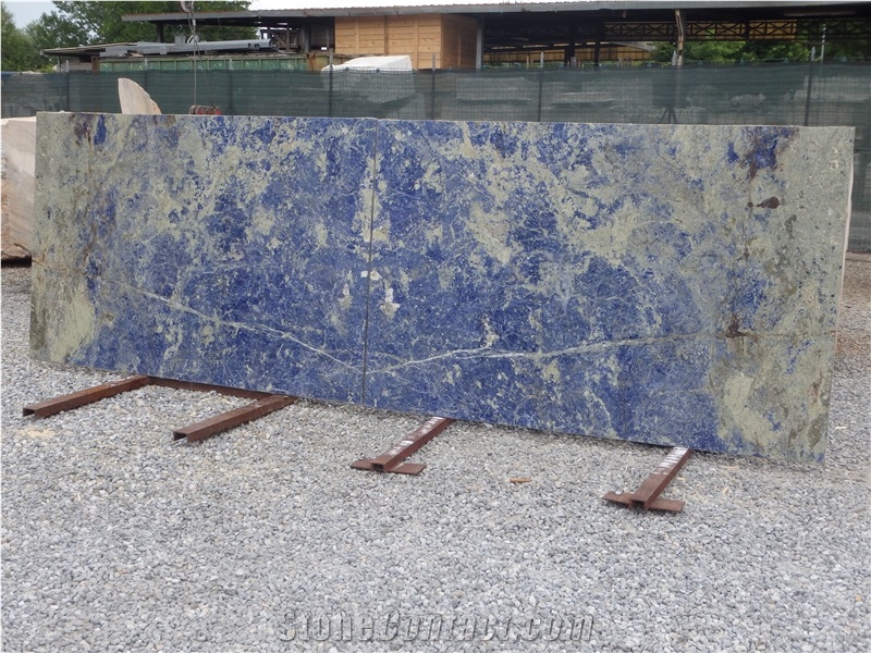 Bolivian Sodalite Royal Blue Polished 2Cm Slabs Tiles
