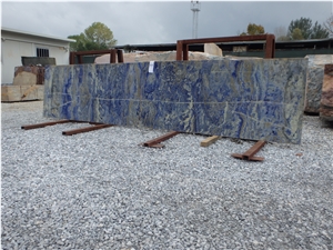Bolivian Sodalite Royal Blue Polished 2Cm Slabs Tiles