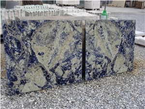 Bolivian Sodalite Royal Blue Polished 2Cm Slabs Tiles