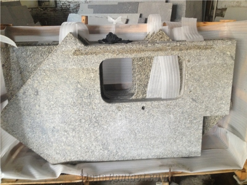 Professional China Granite Countertop Manufactory ,Shuitou G682/Yellow Rusty Kitchen Island Tops,Customized Kitchen Worktops Factory