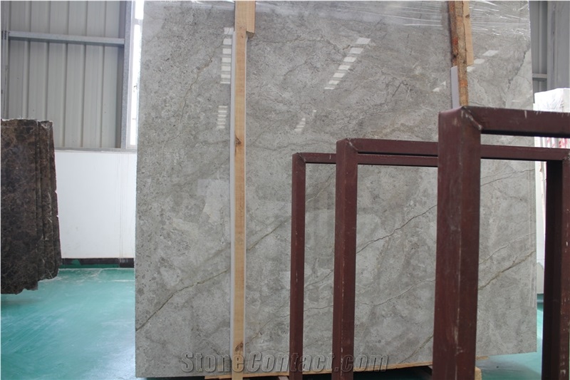 Tundra Grey Marble, Silver Pearl Marble, Tundra Gray Marble, Tundra Blue Marble, Turkey Grey Marble Slabs and Tiles