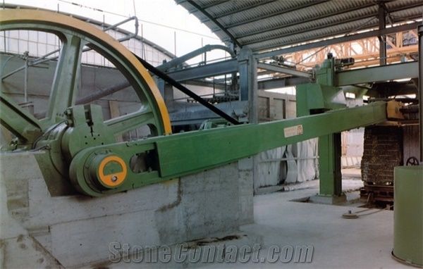 Turbomord Multiblades Gang-Saw with Rectlinear Motion Block Cutter