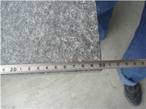 G684 Raven Black Flamed Basalt Tiles