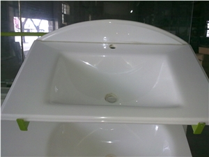 Pure White Crystallized Glass Sanitary Ware5/Bathroom Sinks Pure White Crystallized Glass Sanitary Ware5/Bathroom Sinks