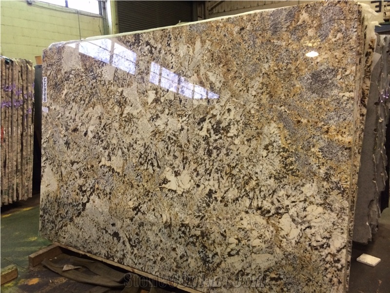 Delicatus Gold Granite Slabs & Tiles, Brazil Yellow Granite