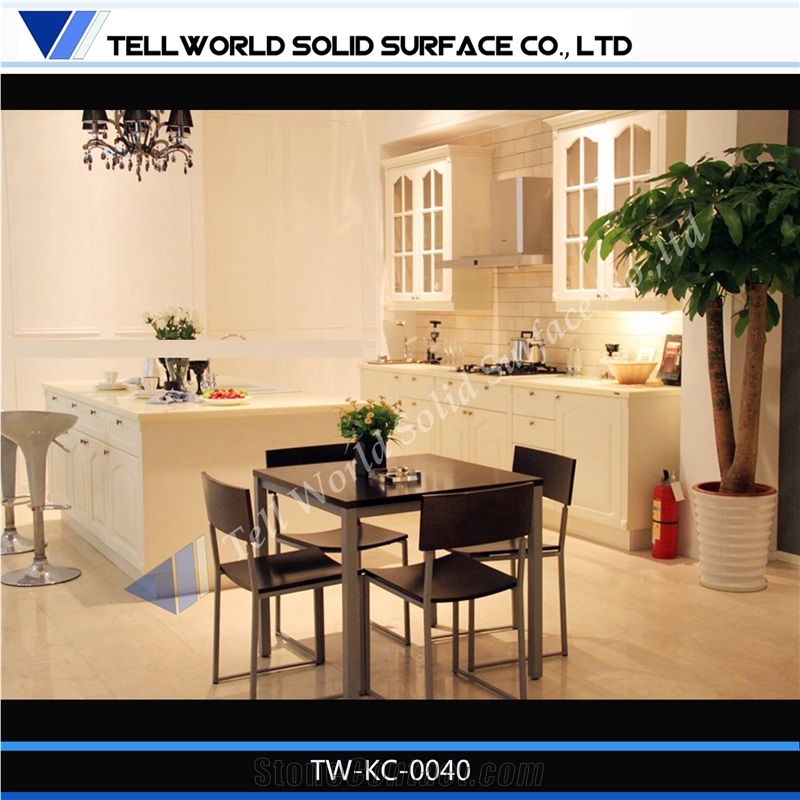 Acrylic Solid Surface High End Popular Design Kitchen Countertop
