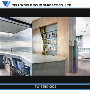 Corian Solid Surface Nightclub Wine Bar Counter
