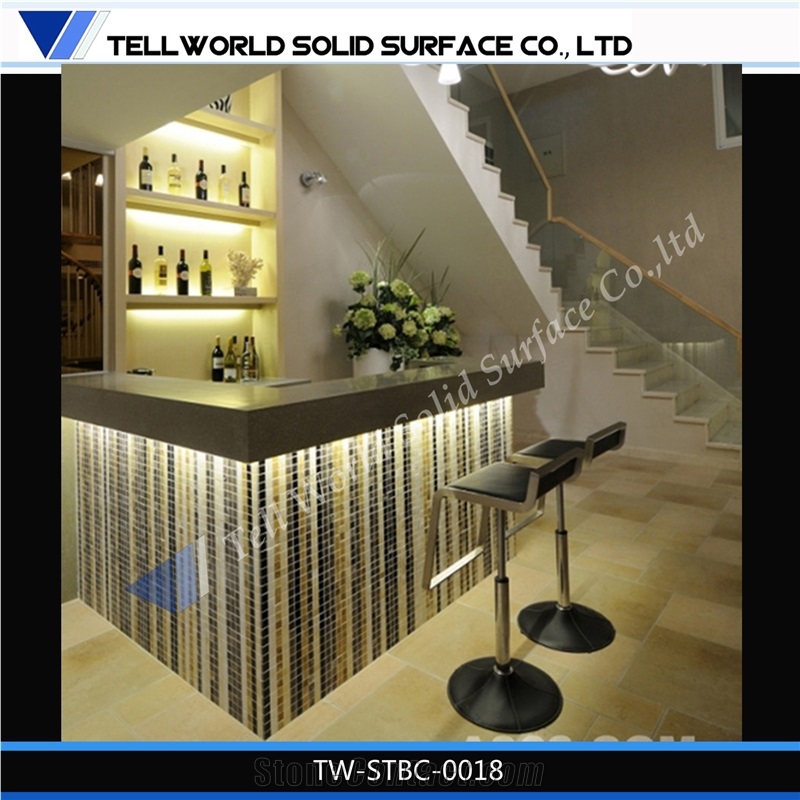 Tell World Solid Surface Customized Fashion Bar Table
