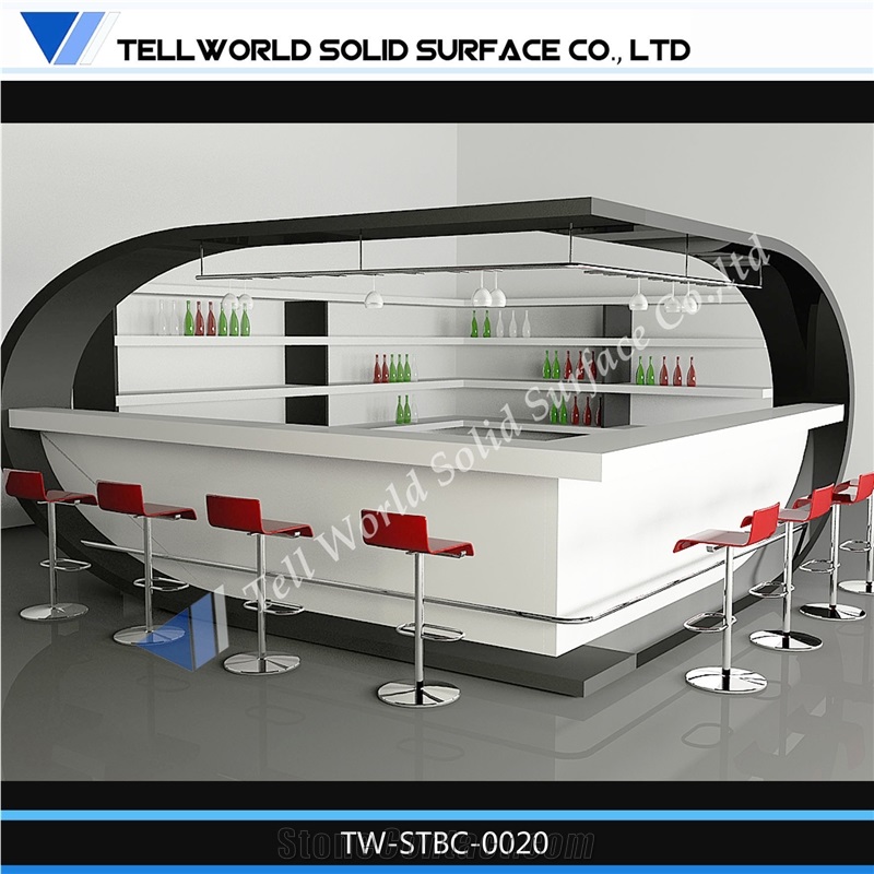 Tell World Solid Surface Customized Fashion Bar Table