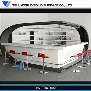 Tell World Solid Surface Customized Fashion Bar Table