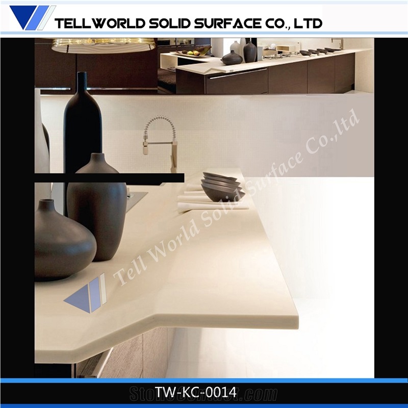 Tw Corian Marble Style Kitchen Counter