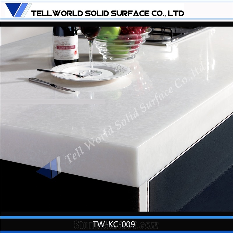 Tw Corian Marble Style Kitchen Counter
