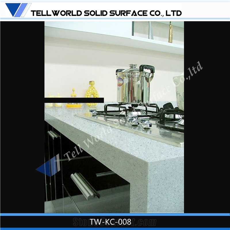 Tw Corian Marble Style Kitchen Counter