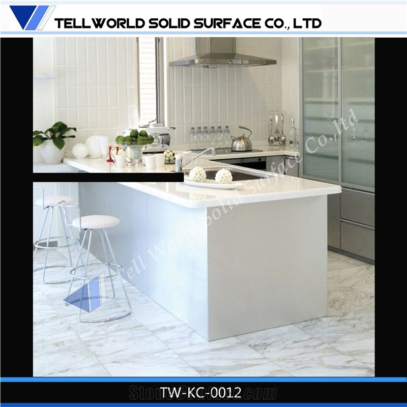 Tw Corian Marble Style Kitchen Counter