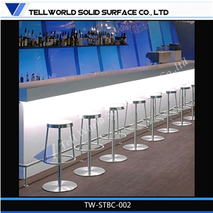 White Solid Surface Bar Table Home Furniture Bar Counter