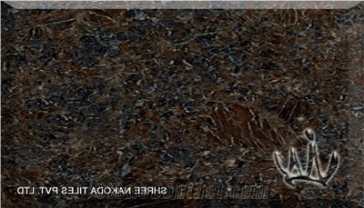 Coffee Brown Granite Slab, India Brown Granite