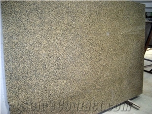 Crystal Yellow Granite Slab, India Yellow Granite