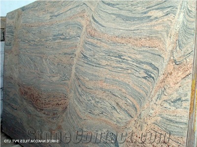 Juparana Colombo Granite Slab, Multicolor Polished Granite Tiles & Slabs