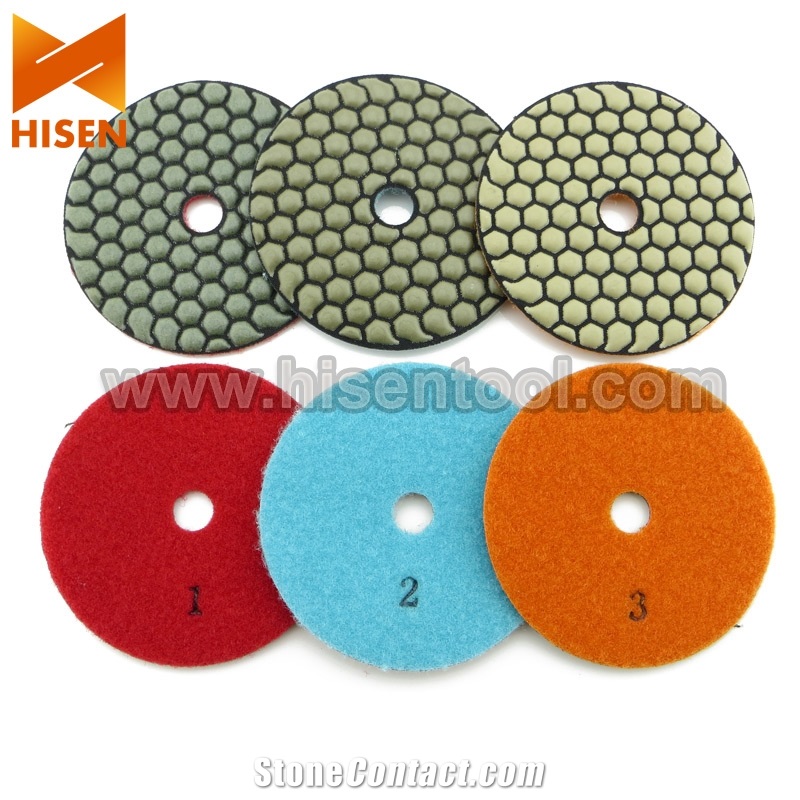 100mm Diamond Dry Flexible Pollishing Pads
