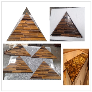 Yellow Tiger Eye Semiprecious Stone Tiles