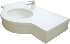 Super White Shining Nano Glass Stones Wash Basin