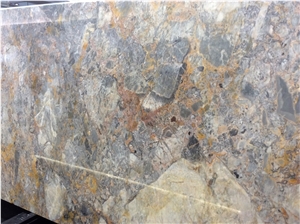 Breccia Romana Limestone Tiles & Slabs, Brazil Grey Limestone