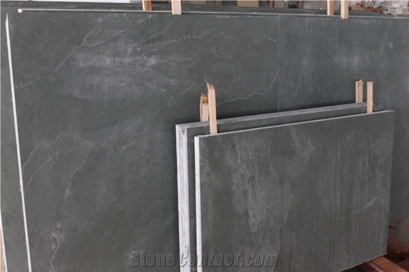 Brazilian Ocean Green Slate Stone Honeycomb Panel Natural Cleft Finished