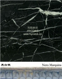 China Marquina Marble Honeycomb Wall Table Panel for Buliding Interior