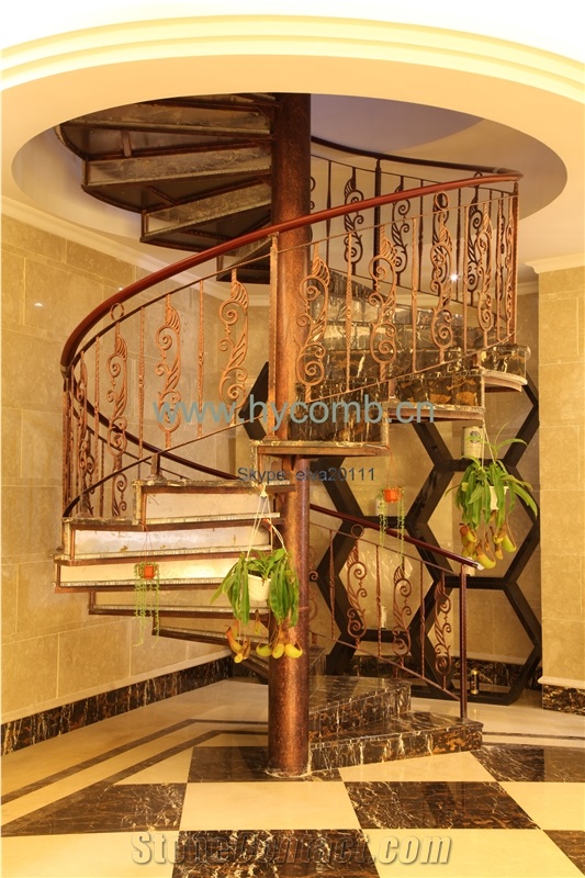 China Marquina Marble Honeycomb Wall Table Panel for Buliding Interior