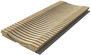 California Drain Grate 610x250x30 mm, Prof. 1D3, Sandblasted
