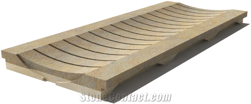 California Drain Grate 610x250x30 mm, Prof. 8BU, Sandblasted