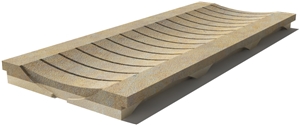 California Drain Grate 610x250x30 mm, Prof. 8BU, Sandblasted