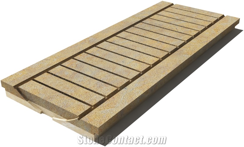 California Drain Grate 610x250x30 mm, Prof. 9B, Sandblasted