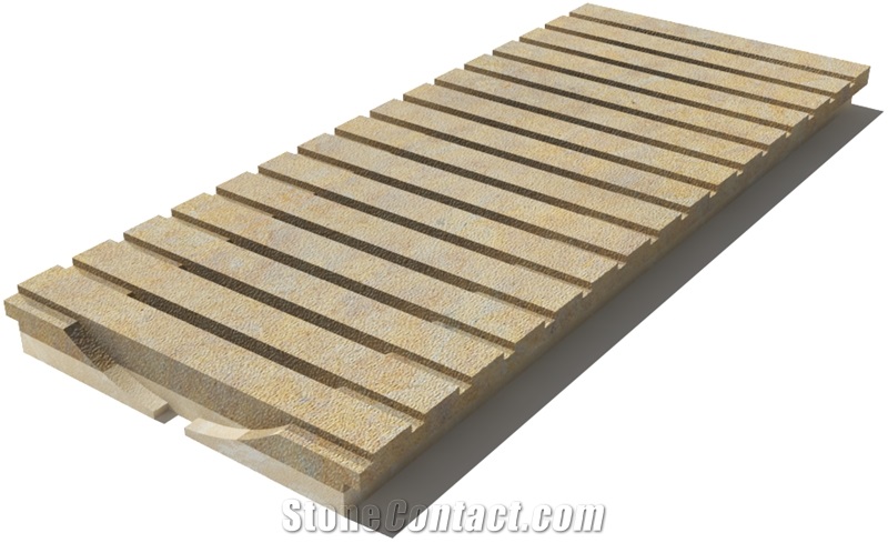 California Drain Grate 610x250x30 mm, Prof. 9C3, Sandblasted