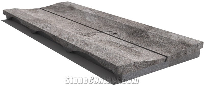 Grey East Drain Grate 610x250x30 Mm, Prof. 8eu, Sandblasted