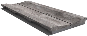 Grey East Drain Grate 610x250x30 Mm, Prof. 8eu, Sandblasted