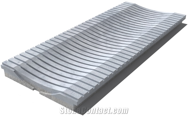 Kavala Drain Grate 610x250x30 mm, Prof. 8D3, Sandblasted