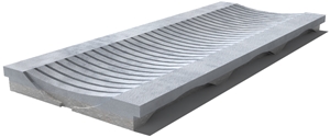 Kavala Drain Grate 610x250x30 mm, Prof. 8DU, Sandblasted Kavala Drain Grate 610x250x30 mm, Prof. 8DU, Sandblasted