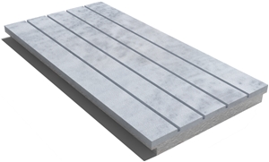 Kavala Drain Grate 610x250x30 Mm, Prof. 9m, Sandblasted, Kavala White Marble Pool Coping