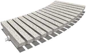 Royal Marfil Modular Drain Grate 30x235x50 mm, Prof. 4Z, Sandblasted