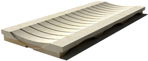 Sunny Drain Grate 610x250x30 mm, Prof. 8BU, Sandblasted