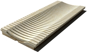 Sunny Drain Grate 610x250x30 mm, Prof. 8D3, Sandblasted