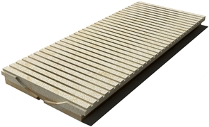 Sunny Drain Grate 610x250x30 mm, Prof. 9D3, Sandblasted