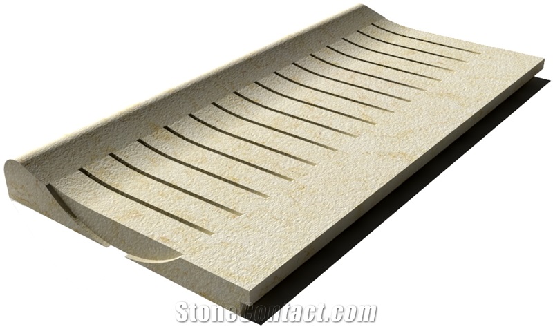 Sunny Drain Grate 610x250x30 mm, Prof. CG1, Sandblasted