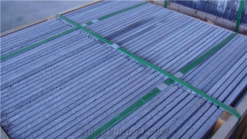 China Tengchong Black Basalt Tiles & Slabs Polished