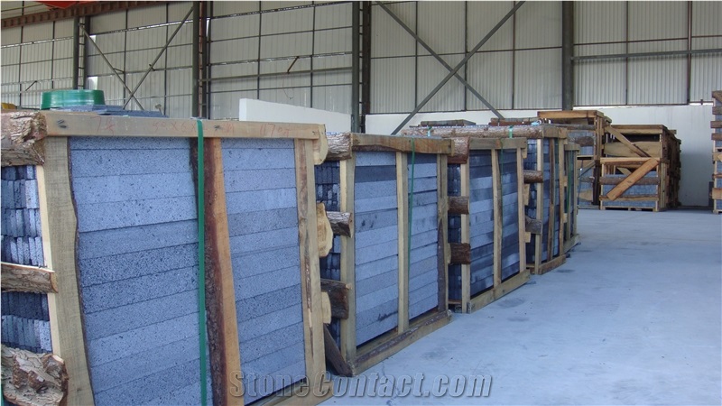 China Tengchong Black Basalt Tiles & Slabs Polished