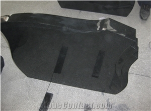 China Most Popular Natural Granite Stone -Shanxi Black Simple Headstone with Good Packing,Western and Europe Style Monument -Owned Factory ,Best Prices