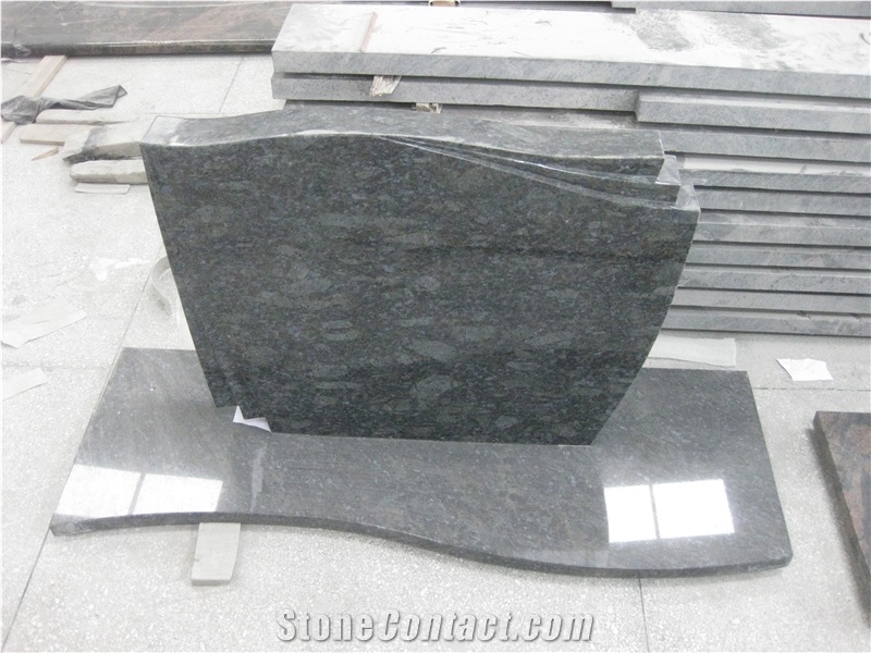 Memorial Green Polished Headstone for Hot Sale