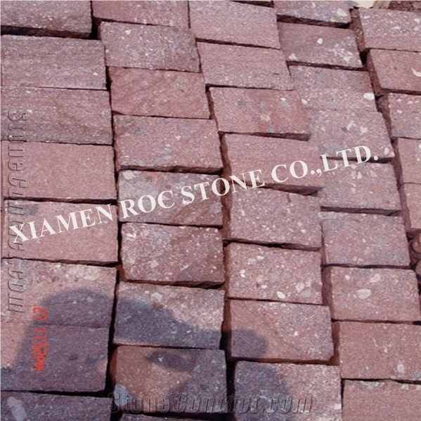 Dayang Red Kerbstone & Curbstone,Polished Red Porphyry Paving Stone