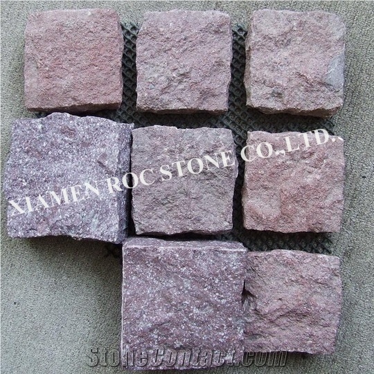 Dayang Red Kerbstone & Curbstone,Polished Red Porphyry Paving Stone